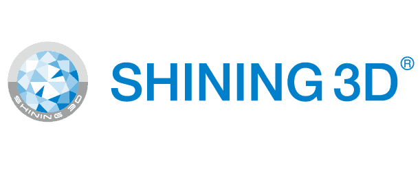 Shining 3d logo white space